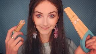 ASMR Nurse Fixes You with Wooden Tools InaudibleUnintelligible Whispering [upl. by Ecirahs993]