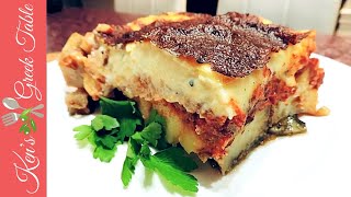 How To Make Moussaka  No Fry Light Moussaka Recipe [upl. by Antonetta]