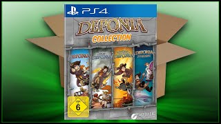 Deponia Collection PS4 UnboxingBreakdownDemo [upl. by Oinesra]