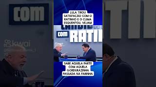 Lula tentou tirar satisfação com o Ratinho ao vivo shorts [upl. by Germano]