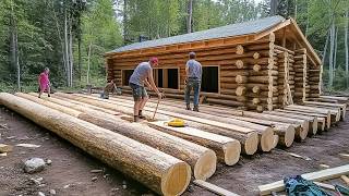 Family of 7 Builds Amazing LOG HOUSE in Alaska in 2 Years  Start to Finish by MontanaHaven [upl. by Vladamir]