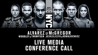 UFC 205 McGregor and Alvarez Talk [upl. by Reg235]