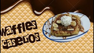 Como hacer WAFFLESGOFRES sin waflera 😍 receta de 10 casera y facil  TOTEM LIFE [upl. by Irdua582]