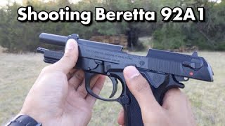 Beretta 92A1 POV Firing Modern M9 92FS Variant Outdoor ASMR 😔😔 [upl. by Lonny]