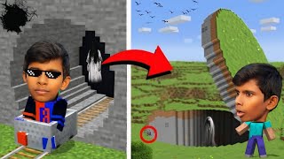 Haunted Secret Underground Hole in Minecraft 🤯😱  Minecraft in Hindi [upl. by Aida327]