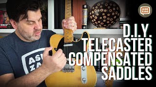 Zac’s Hacks  How to Compensate Your Vintage Tele Saddles  Ask Zac 159 [upl. by Anayk]