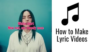 How to Make a Lyric Video  Video Editing with Kapwing [upl. by Einnad]