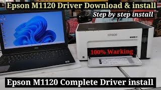 Epson M1120 Driver Download amp install  Epson Printer M1120 Complete Driver Install in Hindi 2022 [upl. by Einhpad]