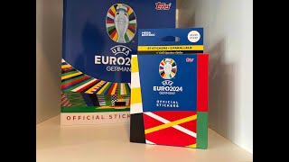 WIE SCHNEIDET DIE MEGA ECO BOX AB EURO 2024 STICKER von TOPPS [upl. by Luane]