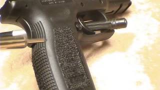 Tacticaladvcom do it yourself grip reductionstippling springfield armory XD 45 [upl. by Haidej]