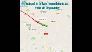 Voici le tracé de la ligne Tangentielle du Val dOise [upl. by Doll540]