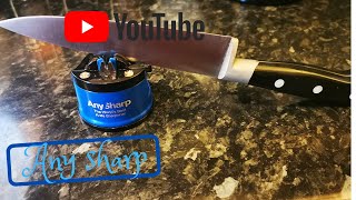 WORLDS BEST KNIFE SHARPENER Product review and how to use Any sharp knife sharpener cheflife [upl. by Akimyt]