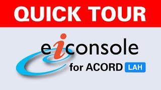 eiConsole for ACORD LAH Quick Tour by PilotFish [upl. by Yeliac]