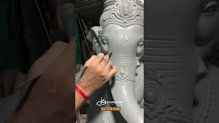 5 ft Ganesh Raja pose body religion belvalkarartstudio sculpture bappacomingsoon art [upl. by Thaine]