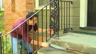 Resurfacing Concrete Steps  Todays Homeowner with Danny Lipford [upl. by Kcirrez]