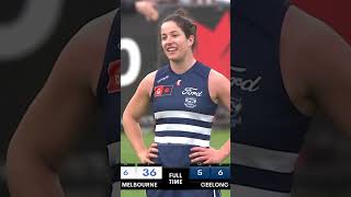 ITS A DRAW AT ARDEN STREET North Melbourne vs Geelong AFLW DRAW with Theme Song afl aflw afldraw [upl. by Queenie]