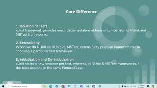 Difference between MSTest NUnit  xUnit  c unit test  aspnet unit test [upl. by Marv]