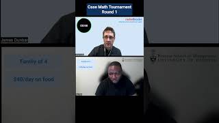 Case interview math tournament ft Rotman MBA shorts [upl. by Arym184]