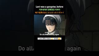 地下世界のおじさんだったリヴァイ Levi was a gangster 지하 깡패였던 리바이 [upl. by Pugh817]