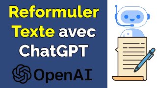 Comment reformuler un texte en ligne avec ChatGPT reformuler texte avec l’intelligence artificielle [upl. by Cassilda]