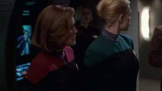 Star Trek Voyager Relativity 4 of 4 Janeway drafted Three Braxtons  LOL [upl. by Alfreda972]