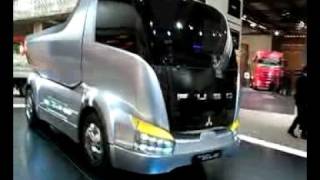 Mitsubishi Fuso Canter EcoD hybrid concept truck [upl. by Lexerd]