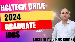 HCLTechs Mega Walkin Drive 2024 Is This the BEST Opportunity for Freshers Graduate Trainee [upl. by Beare810]