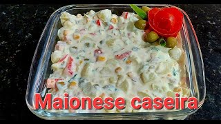 Maionese caseira com ovos cozido e creme de leite [upl. by Verdha]