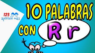 10 palabras con la letra r para niños de preescolar [upl. by Eissalc]