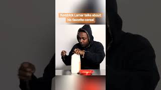 Kendrick Lamar talks about his favorite cereal uzihiphop rap kendricklamar [upl. by Nommad145]