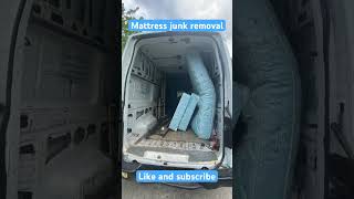 Mattress removal cargovanbusiness haulingandjunkremoval smallbusiness [upl. by Ayahsal866]