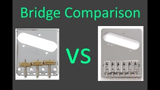 Telecaster Bridge Comparison  Modern vs Vintage [upl. by Thanh]