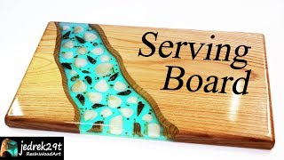 How to make SERVING BOARD with Shells and Epoxy Resin  ART RESIN [upl. by Polash]