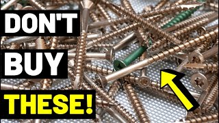 6 TYPES OF SCREWS Every DIYer Needs To Have Plus Which Screws NOT TO BUY [upl. by Ernst]