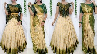 Beautiful Draping Style to look elegantFestival Saree Draping StylesSaree stylesSaundaryaa [upl. by Alarise775]