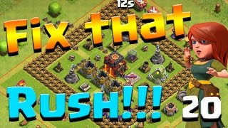 Clash of Clans Lets FIX THIS RUSH ep20  90000 Dark Elixir Lv10 King amp Queen [upl. by Achorn]