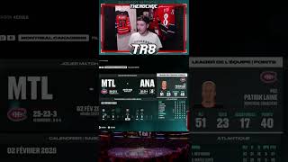 SIMULATION DE LA SAISON DU CANADIEN DE MONTRÉAL SUR NHL 25 hockey nhl nhl25 [upl. by Brittni]