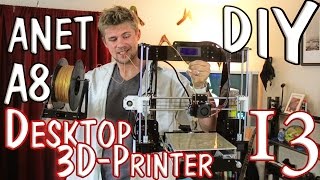 ✔ Anet A8 Desktop 3D Printer Prusa i3 DIY Kit  QUICK REVIEW [upl. by Sonstrom503]