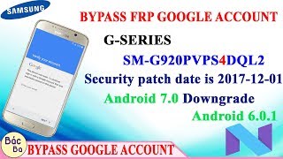 Samsung Mobile FRP Google Account Galaxy S6 SMG920P New Update 2018 New Method [upl. by Adnohsed506]