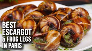 We Tried The Best Escargot Restaurant in Paris  Frog Legs [upl. by Uchish]