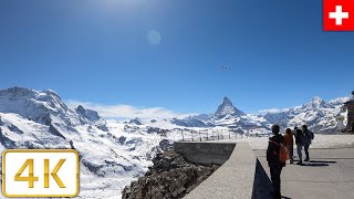 View of the Matterhorn in Zermatt Switzerland  Spring 2021【4K】 [upl. by Riabuz]