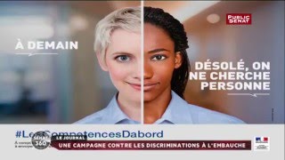 Le gouvernement lance une campagne contre les discriminations à l’embauche [upl. by Ennailuj]