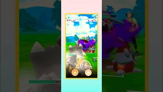 Bastiodon 🪨 VS Shadow ✨ Heatran 🔥 in Pokemon Go 🌈 shorts pvp pokémongo [upl. by Anaiuq]