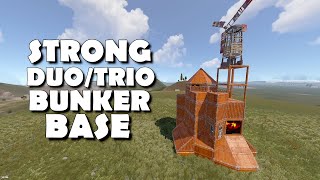 STRONG SOLODUOTRIO BUNKER BASE DESIGN RUST 2024 [upl. by Ahsenar285]