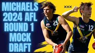 Michaels 2024 AFL Mock draft  Round 1 Selections  No trades or bids  DRAFTMAS EVE SPECIAL [upl. by Haiel]