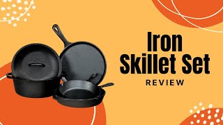 From Breakfast to Dinner Lodge Cast Iron Skillet Set  Review [upl. by Ahsi268]