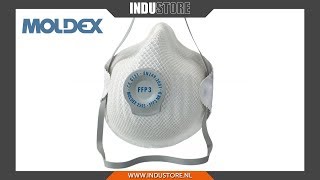 Industore Stofmaskers  Moldex 2405 FFP2  2555 FFP3  Comfortabele stofmaskers [upl. by Yuria]