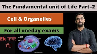 Cells amp Cell organelles–The fundamental unit of Life Part–2 [upl. by Neyu]