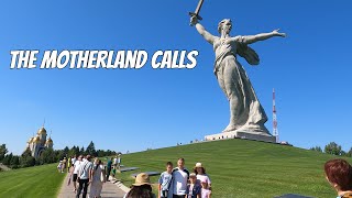 The Motherland Calls  tallest statue in Europe  VolgogradStalingrad Russia [upl. by Saiasi]