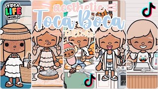 🍓45 minutes of Aesthetic Toca Boca routines roleplay cooking etc Toca Boca [upl. by Gemperle]